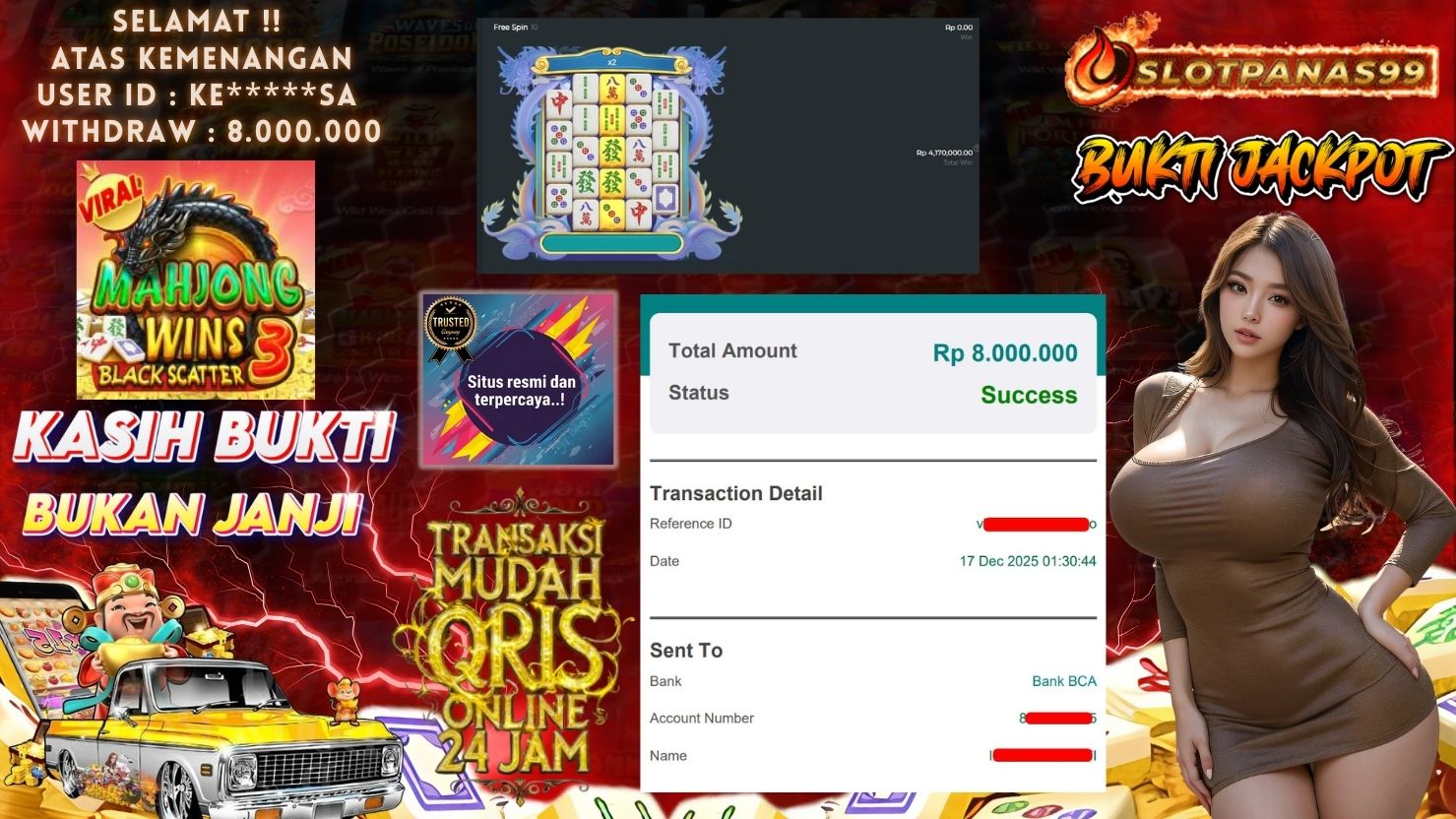 SLOTPANAS99 JACKPOT SLOT MAHJONG WINS 3 - BLACK SCATTER